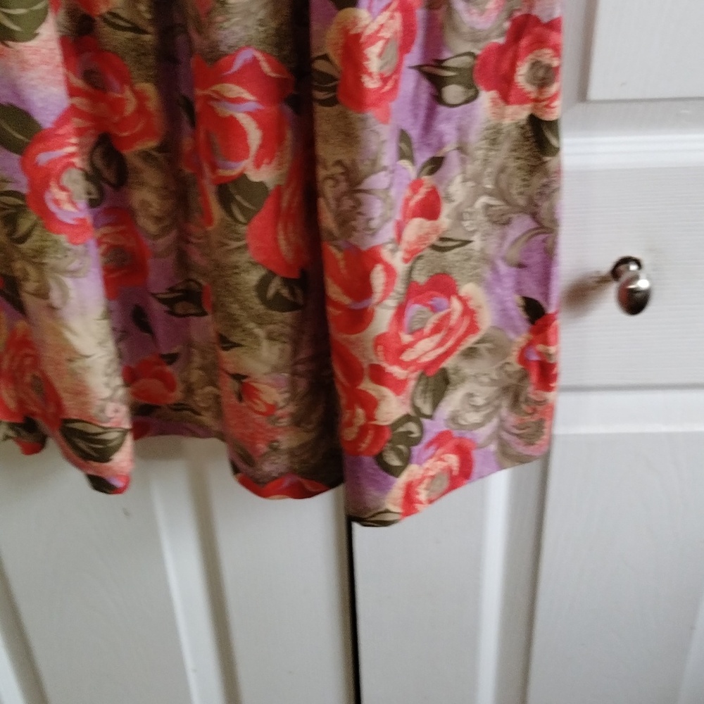 Vintage floral pleated maxi skirt Pendalton size 8 festival - Picture 5 of 11